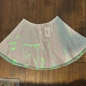 NWT Iridescent Skater Skirt